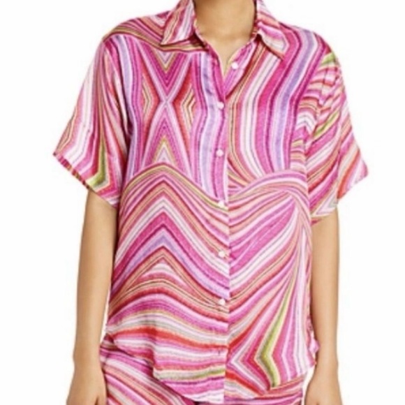 Frankie's Bikini Hailee Steinfeld Fifi Button Up Shirt size S - Picture 3 of 6